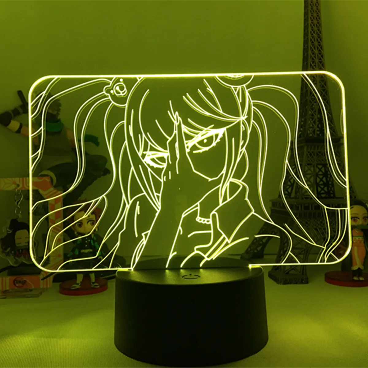 

Danganronpa Led Night Light Junko Enoshima Lamp for Home Decor Kids Gift Danganronpa Acrylic 3d Lamp Junko Enoshima