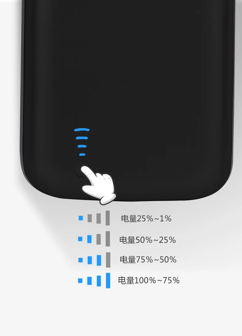 Фото Чехол для iPhone 11 Pro Max внешний аккумулятор умный чехол зарядки зарядного Чехол для iPhone 11 Pro Max внешний аккумулятор умный чехол зарядки зарядного