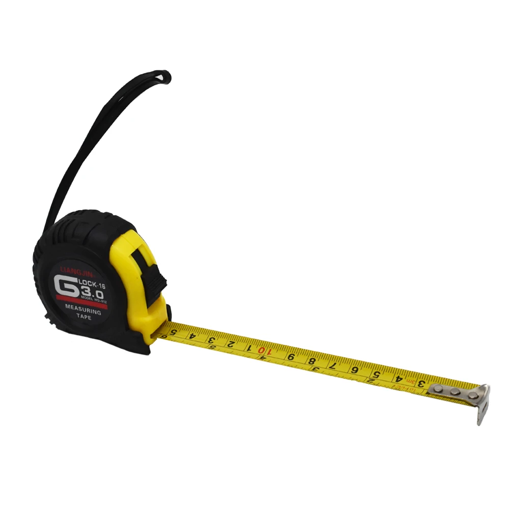 

Measuring Tape Measure Steel Ruler Lock Rubber Grip Inch 10ft/3m
