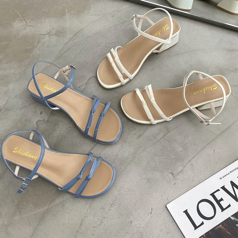 

2021 Women Narrow Band Sandals Summer Fashion Brand Female Separate Toe High Heels Elegant Lady Platform Shoes Women Sandals