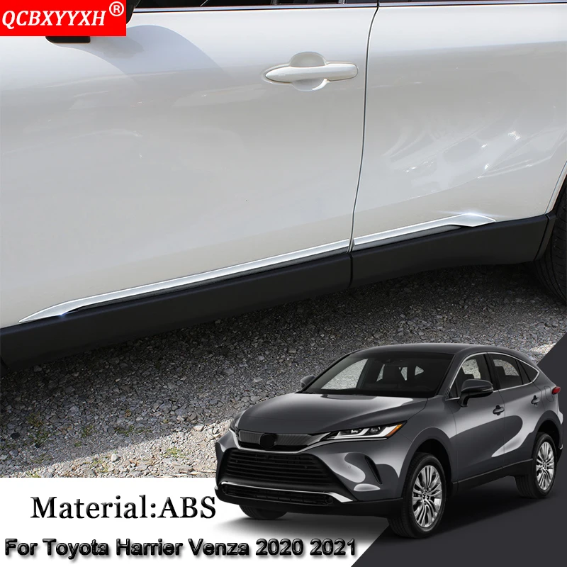 Купи Car Styling ABS Molding Car Door Body Decoration Strips Sticker Sequins Auto Accessories For Toyota Harrier Venza XU80 2020 2021 за 8,879 рублей в магазине AliExpress