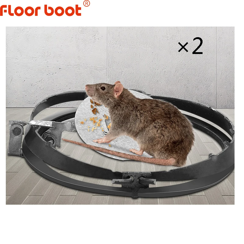 Напольная ловушка для мыши многоразовый зажим железный прочный круглый земли