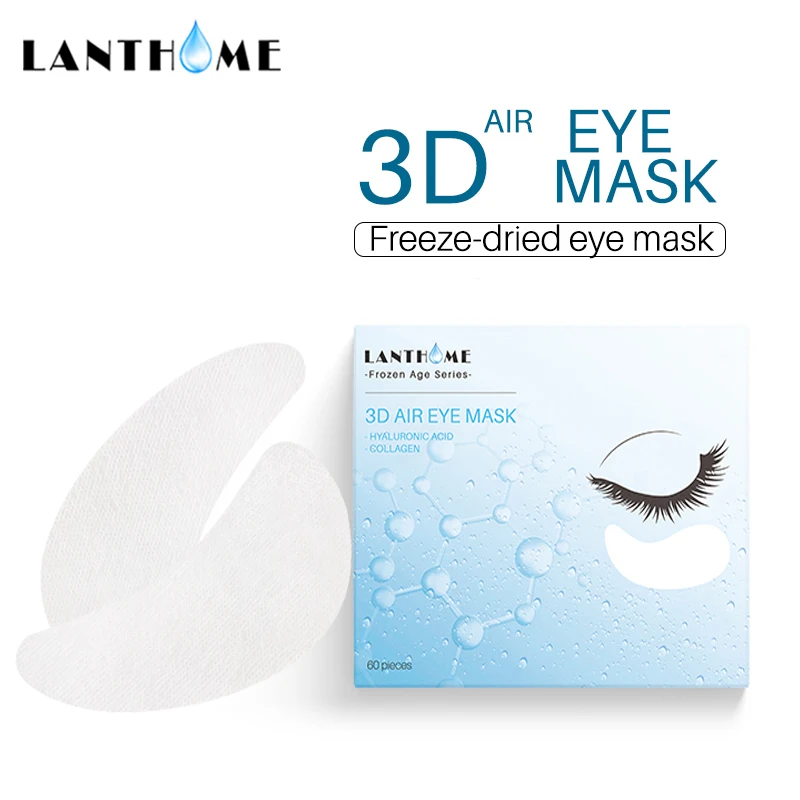 

3D Freeze Dried Anti Wrinkle Collagen Eye Mask Remove Eyes Bags Dark Circles Under Eye Patches Firming Lift Hyaluronic Acid Mask