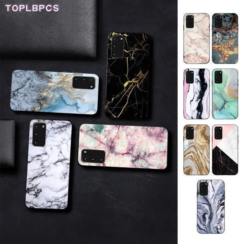 TOPLBPCS мраморный роскошный уникальный чехол для телефона Samsung S6 S10 5G S7 EDGE S8 S9 S20 PLUS
