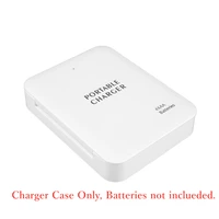 portable usb powerbank diy box 4xaa battery case travel emergency charger power bank case for cell phone wled lights wholesale