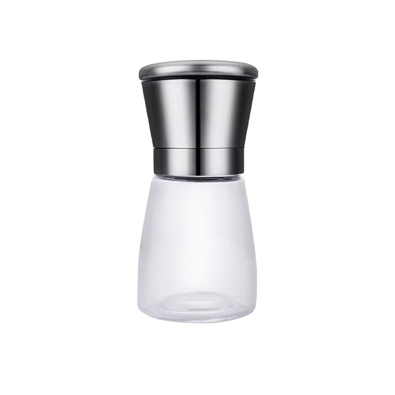 

Pepper Grinder 2 in 1 Stainless Steel Manual Salt and Pepper Mill Grinder Spice Shakers Kitchen Tools Accessories for Cooking