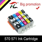 HTL PGI-570XL CLI-571XL совместимый чернильный картридж для Canon 570xl 571xl PGI570 pgi570 для MG5750 5751 5752 5753 6850 51 52 6853