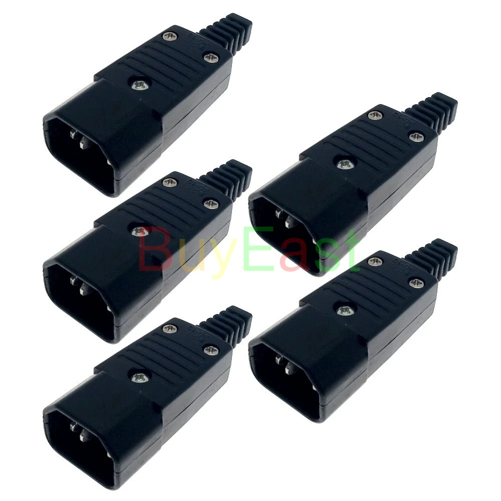 (Упаковка 5) штепсельная вилка IEC C14 сделай сам переключаемый блок питания