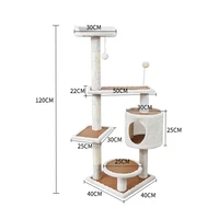 manufacturer luxury pet cat tree interactive cat tree floor to ceiling scratching tree pet product for cat furniture