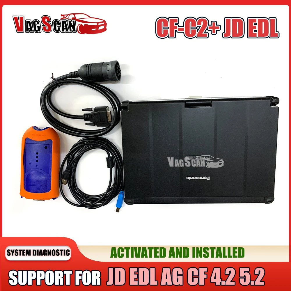 

V5.2 сельское хозяйство, строительный инструмент для диагностики грузовика EDL V2 Electronic Data Link с Toughbook CF-C2