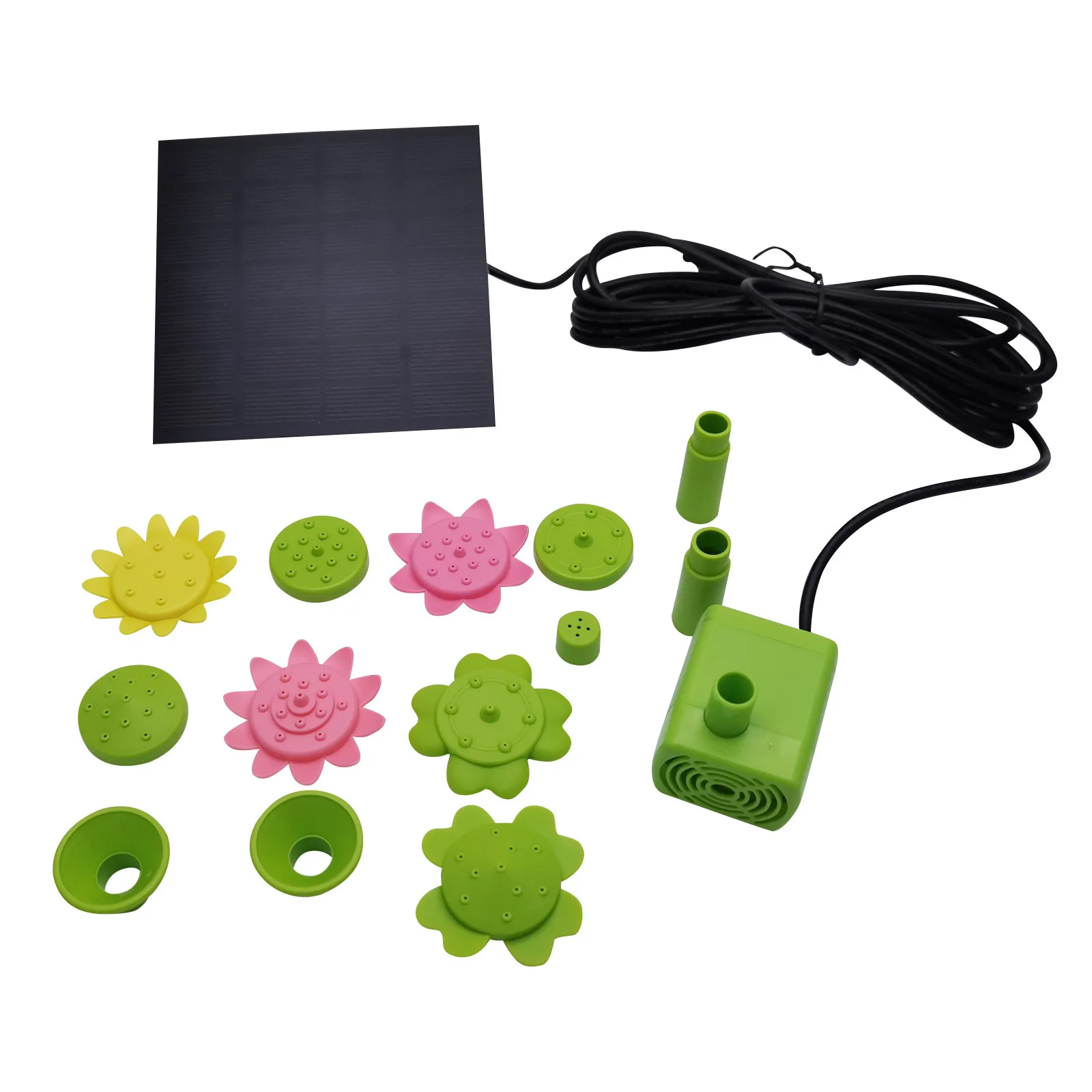 Солнечный фонтан усовершенствованный солнечный с листьями умный маленький