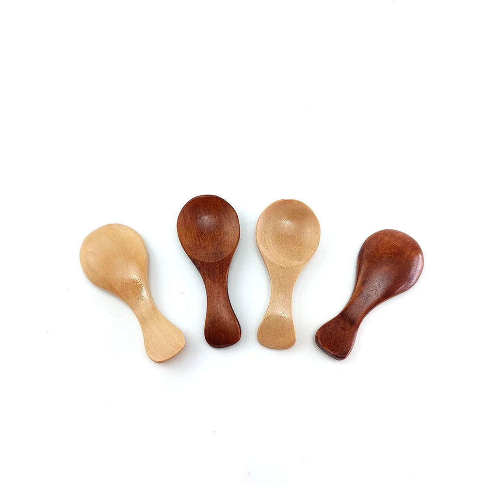 Бамбуковая ложка для кофе чая варенья соли ванны деревянная вилка кухонная