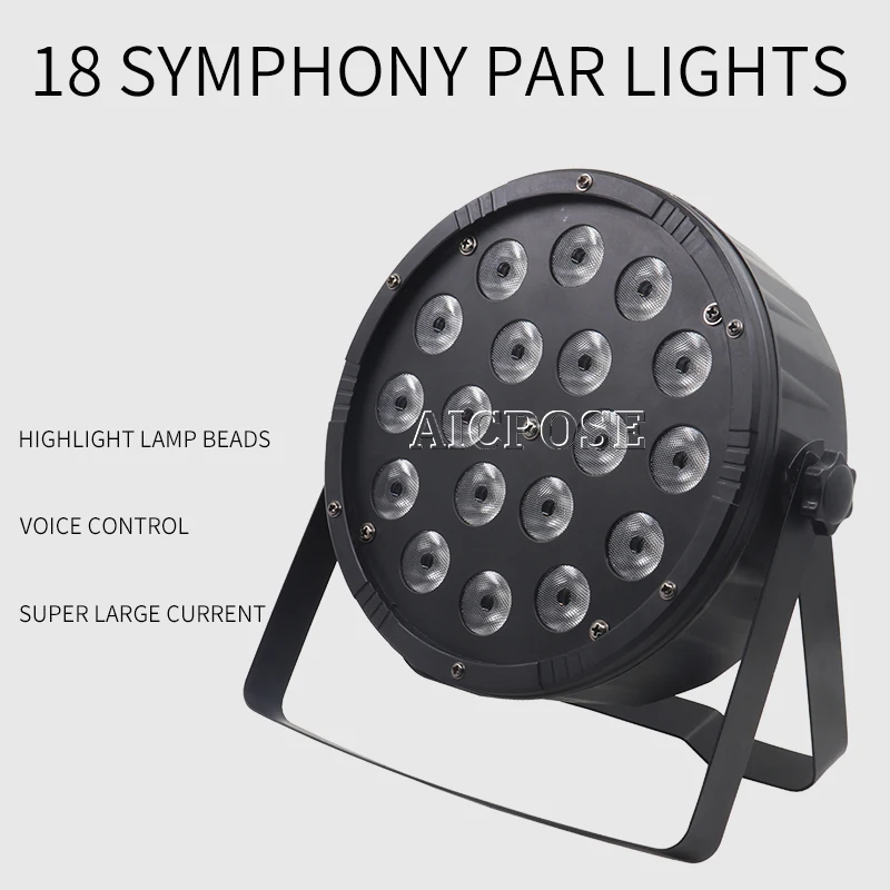 2 шт./лот 18*12 Вт светильник s Мощность вход и выход светодиодный Par 18x12 RGBW 4in1 Can 64