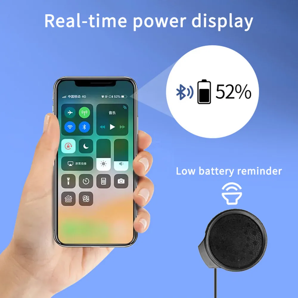 Bluetooth 5 0 наушники для шлема Беспроводная мотоциклетная гарнитура переговорное