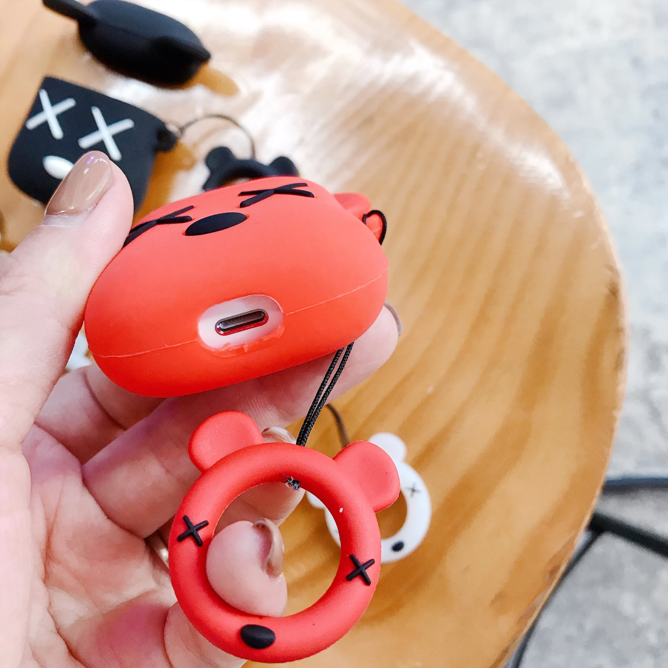 Мультяшный чехол для наушников Apple airpods беспроводной Bluetooth модный роскошный