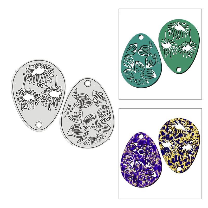 

New Flowery Dandelion Egg DIY Craft Mold 2021 Metal Cutting Dies for Scrapbooking and Album Card Making Decor Embossing No Stamp