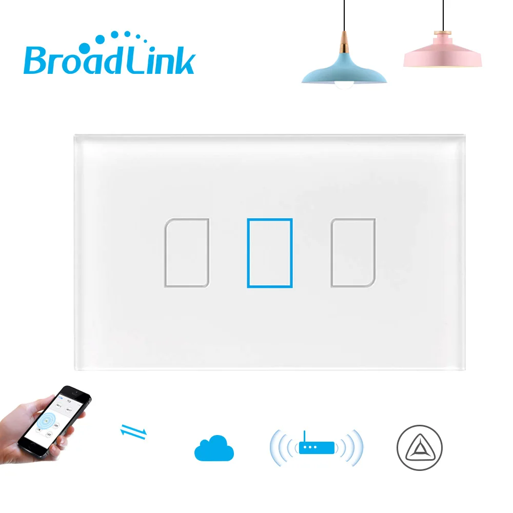 Стандартный радиочастотный выключатель Broadlink TC2 220 В переменного тока в настенный