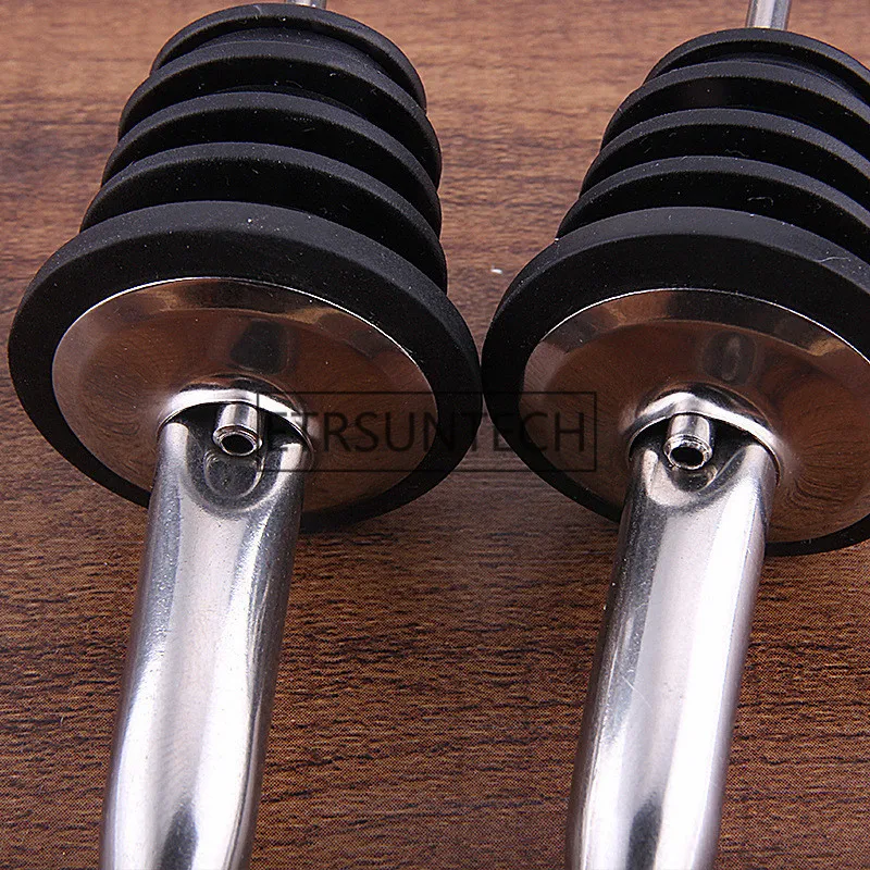 

200pcs Stainless Steel Wine Pourer Stopper Bottle With Cover Wine Dispenser Mouth Whisky Cocktail Bar Accessories