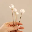 Большая маленькая заколка для волос с искусственным жемчугом Милая U-образная шпилька головной убор Свадебные аксессуары для волос невесты