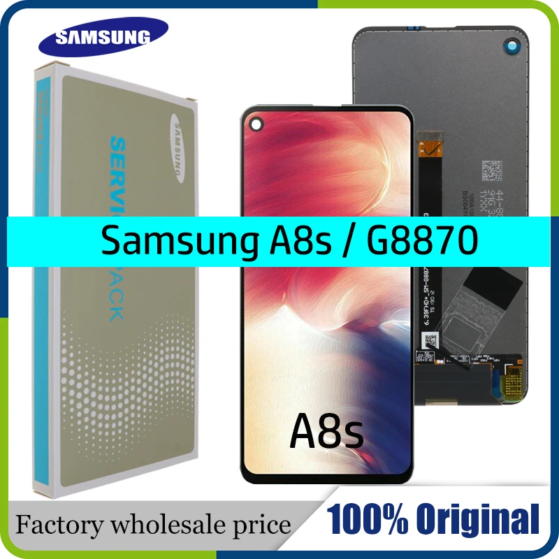 Оригинальный ЖК дисплей 6 4 дюйма для Samsung Galaxy A8S G8870 G887FZ сменный экран с