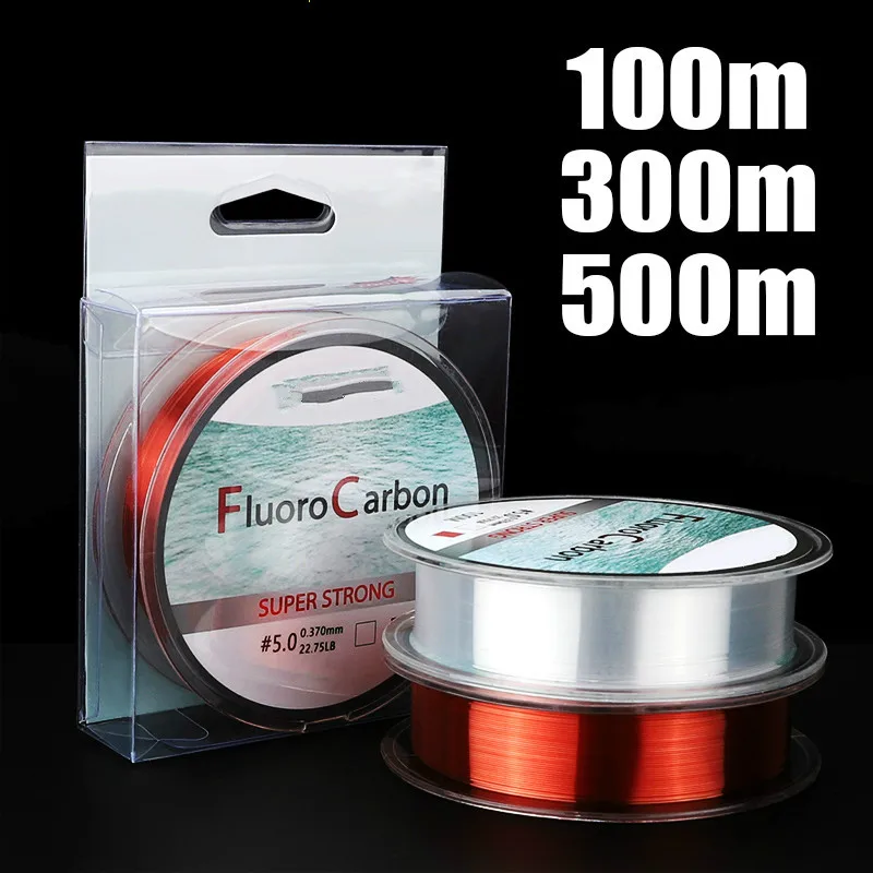 Леска 100 м 300 м 500 м супер мононити Fly 5-30LB прозрачный сильный фторуглеродный лидер все