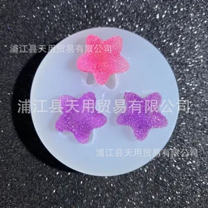 DIY ювелирные изделия ручной работы размер любовь пятиконечная звезда силиконовая форма для сахарных изделий 15-1012