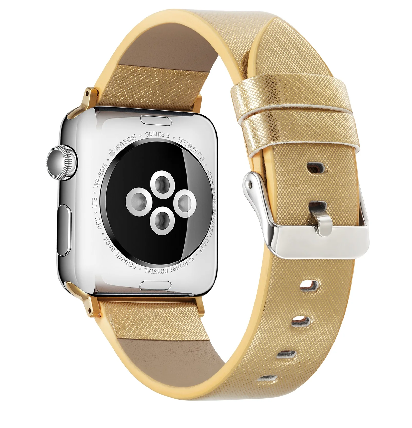 

GOOSUU Leather Band for Apple WatchBands 41 45 38 40 42 44mm,Glitter Bling Elegant Stylish Strap iWatch Series7 6 5 4 3 2 1 SE