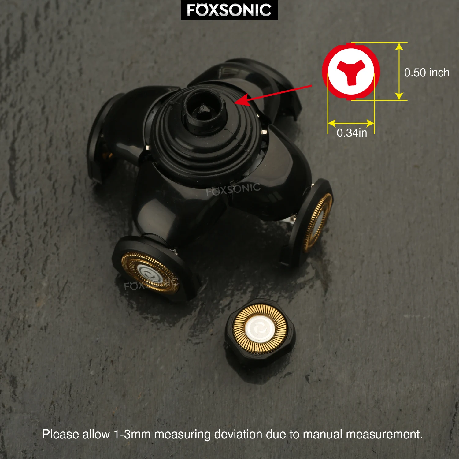 4 шт. Сменные бритвенные головки из нержавеющей стали| |