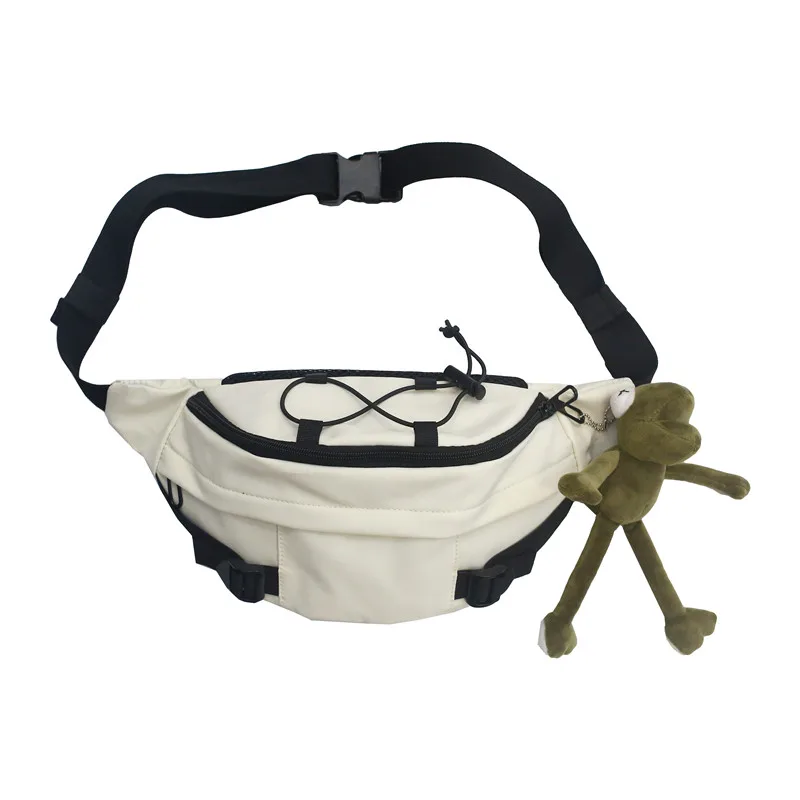 

Waist Bags Men Belt Purse Casual Nylon Unisex Crossbody Messenger Pouch Black Chest Bag Male Short Trip Bag Hip Waist Pack
