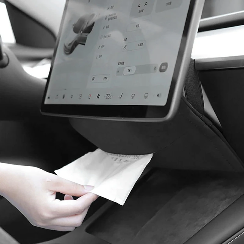 

Car Interior Hanging- Tissues Box for Tesla Model 3 Y Car Refitting Accessories