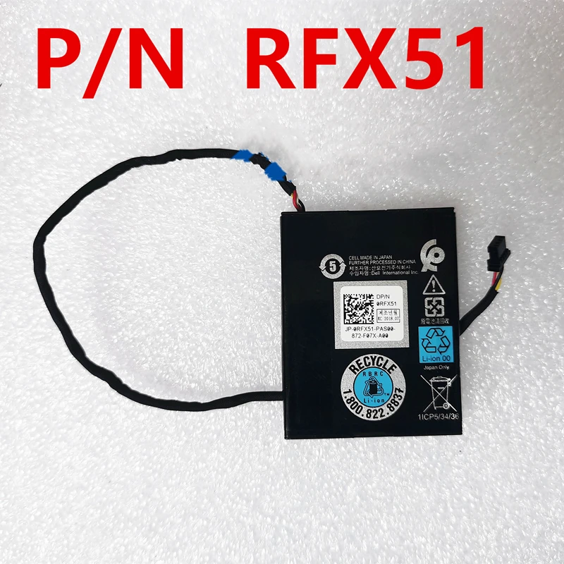 Оригинальный аккумулятор T40JJ 37CT1 X4TTX RFX51 70K80 H132V 0H13 2V для Dell PERC RAID H710P H730 H810 H830 R320 R620 R720