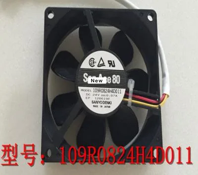 

For SANYO 109R0824H4D011 DC 24V 0.07A 80x80x25mm 3-Wire Server Cooling Fan