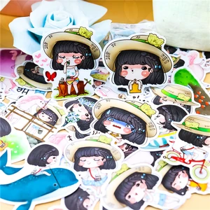 Наклейки для скрапбукинга, с короткими волосами, 40 шт.