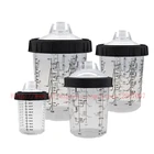 Пластиковая чашка-распылитель 160400600800CC с крышками для распылителя