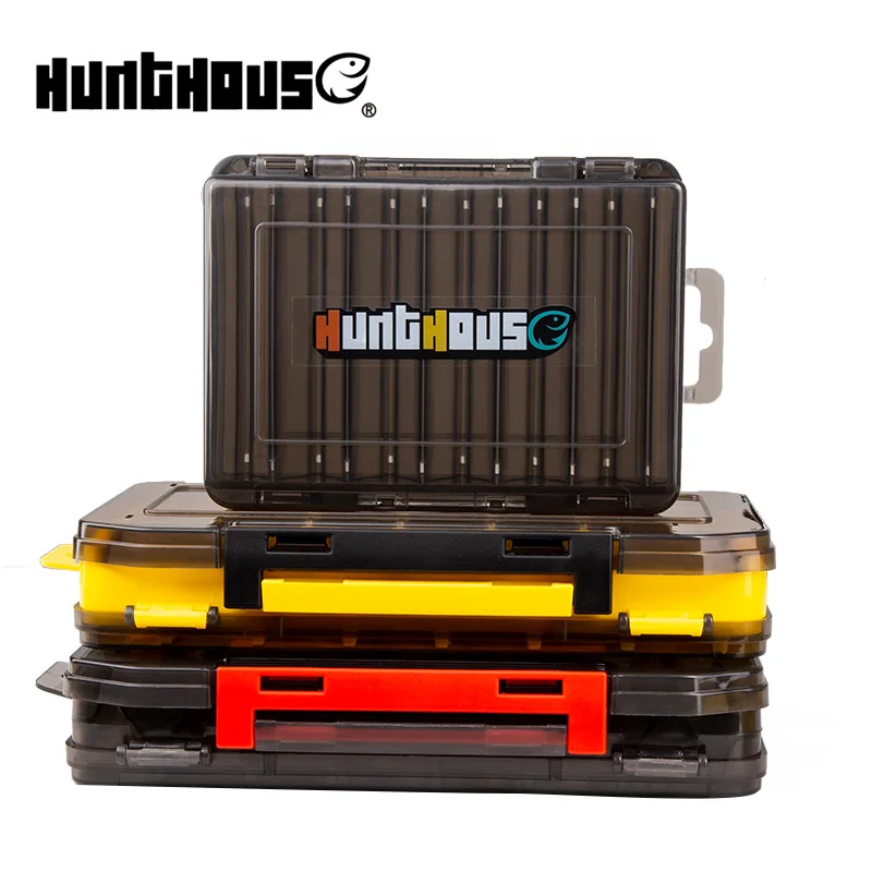 

Hunthouse fishing box 14/19/27 compartments Double Layer High Strength Fishing Accessories lure Boxes storage Double