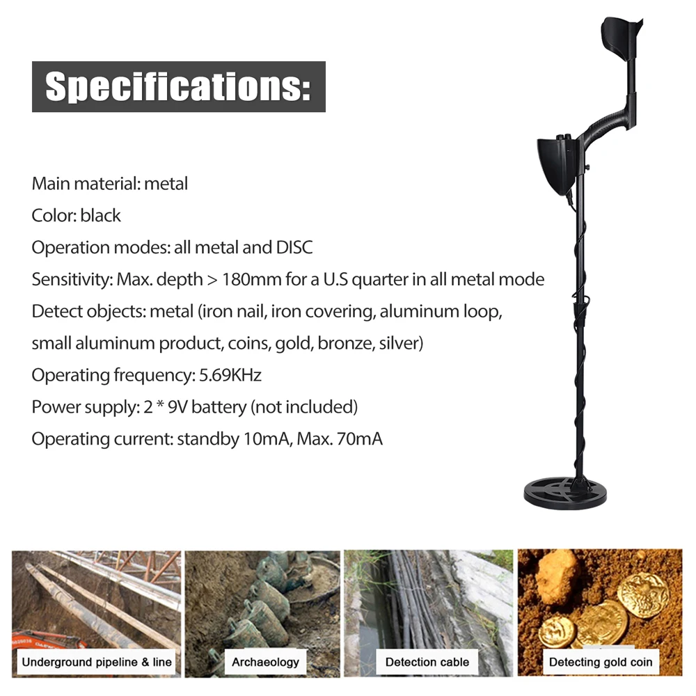 

MD4030/ GTX5030 Professional Metal Detector Gold Pinpointer Underground Gold Detector High Sensitivity Treasure Radar Detectors