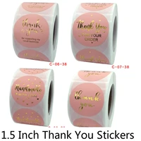 1 5 pink thank you seal stickers perfect for business and boutique packages envelope seals thanksgiving holiday gifts