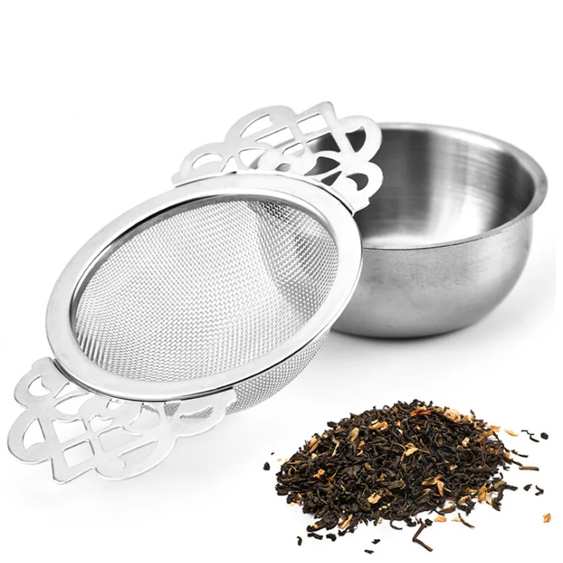 

Stainless Steel Tea Infuser Hanging Mesh Lace Tea Strainer Reusable Teapot Cup Loose Leaf Tea Filter Kitchen Tableware