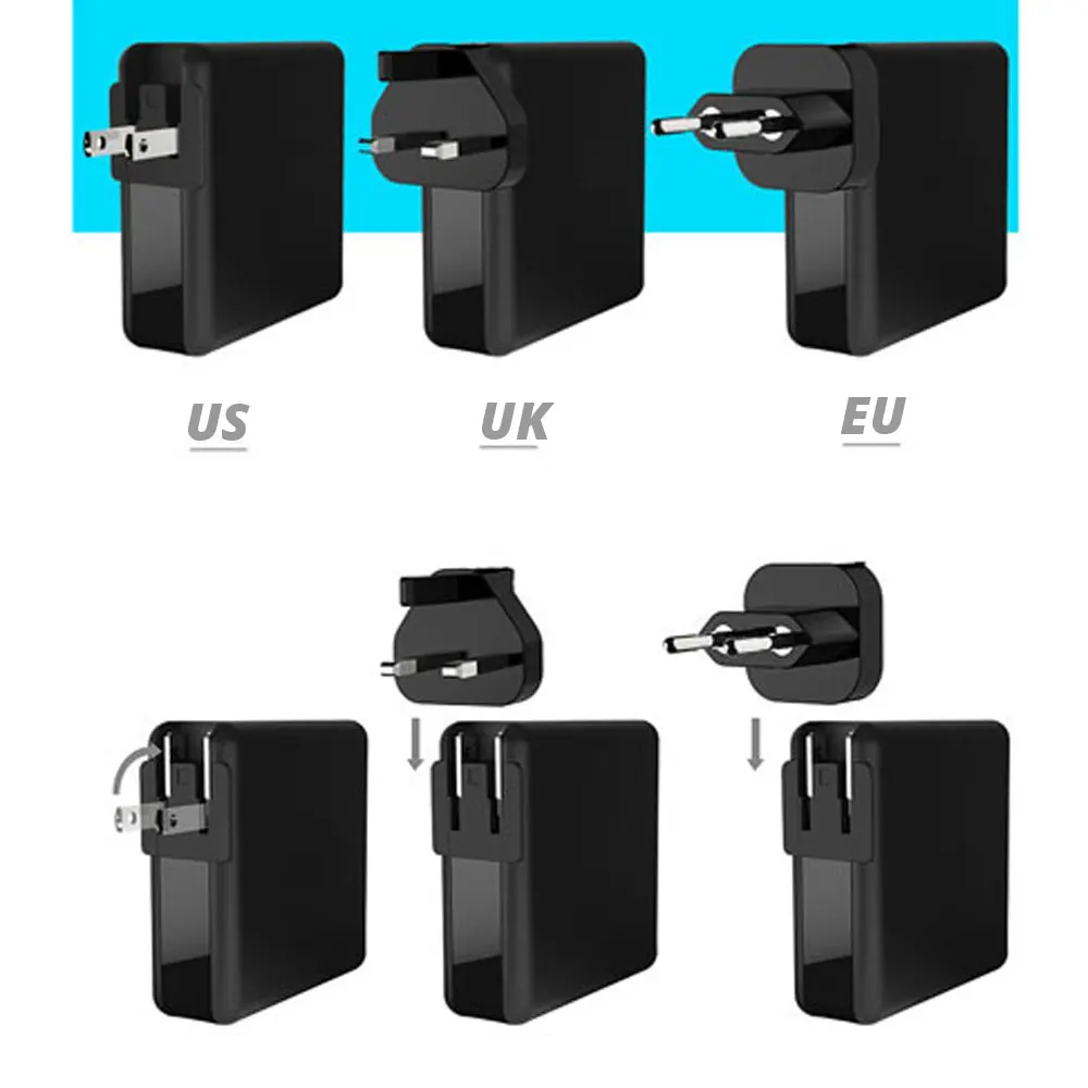 61 Вт usb type C универсальное быстрое зарядное устройство Quick Charge 3,0 Для Macbook Pro Air hp lenovo Asus Xiaomi huawei iPhone mate телефон ноутбук