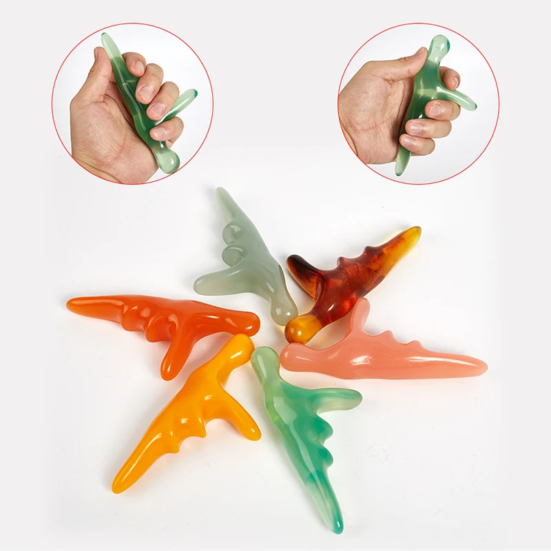 

Resin Beeswax T-Shaped Thumb Massage Cone Body Massage Tool Deep Muscle Relax Massage Triangle Acupuncture Stick Meridian Tool