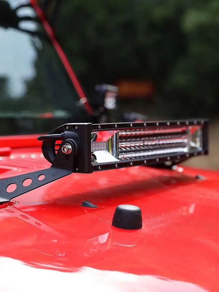 

For 07-17 for Jeep Wrangler JK Pair Hood Mounting Brackets Fit 22inch LED Light Bar