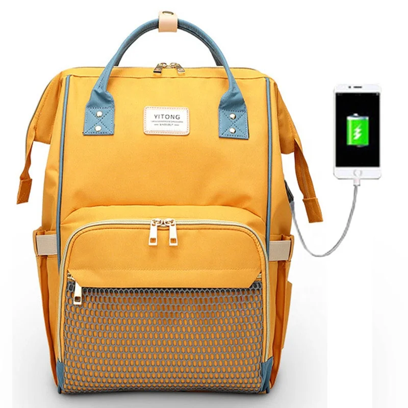 Конфеты atinfor Macarone заряжаемые через USB сумки для детских подгузников рюкзак мам