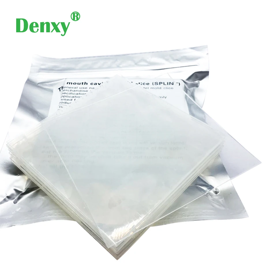 Denxy High Quality Dental Square Orthogonal Vacuum Formed Sheet Lab Splint Thermoforming Material used with Vacuum Forming