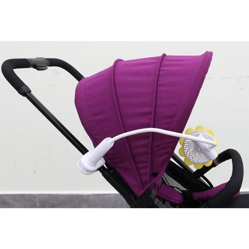 

Portable Mini Clip Stroller Fan Flexible Bendable USB Rechargeable Air Cooler