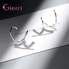 Набор серег-гвоздиков из серебра 925 пробы для женщин и девушек