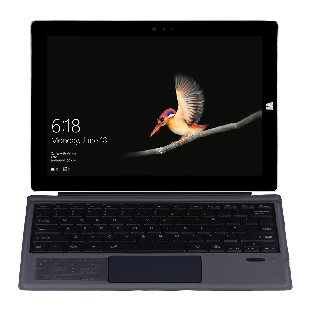 Чехол-накладка для планшета Microsoft Surface Pro 3 4 5 6 7 12 дюйма Беспроводная Bluetooth трекпад
