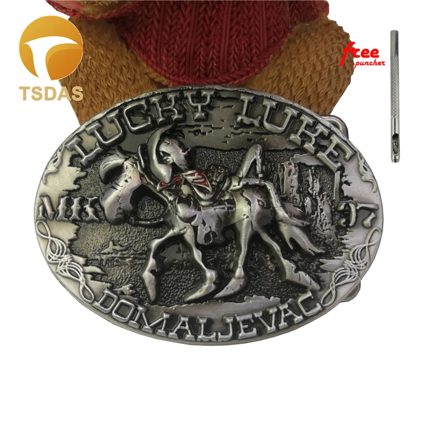 Счастливый люк реальные мужские джинсы изысканные пряжки подарок для косплея