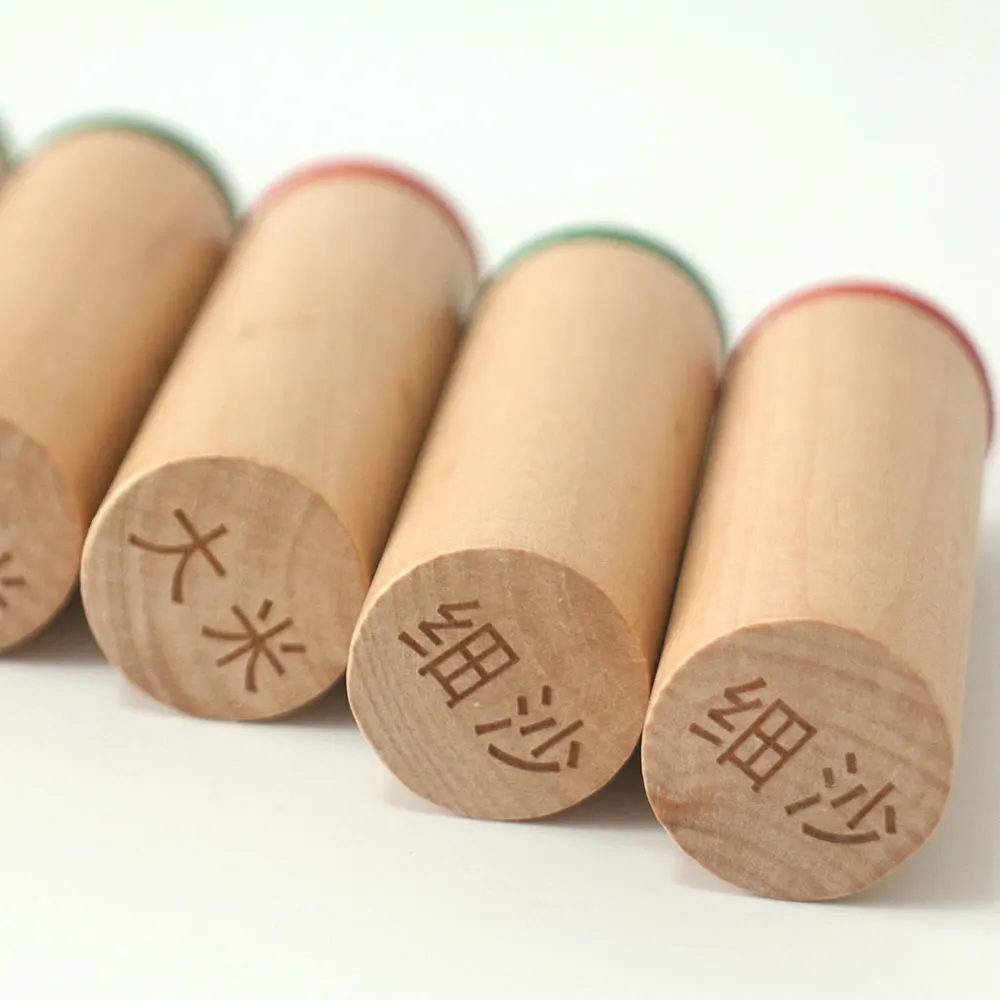 Монтессори сенсорный материал звуковой цилиндр Обучающие деревянные игрушки