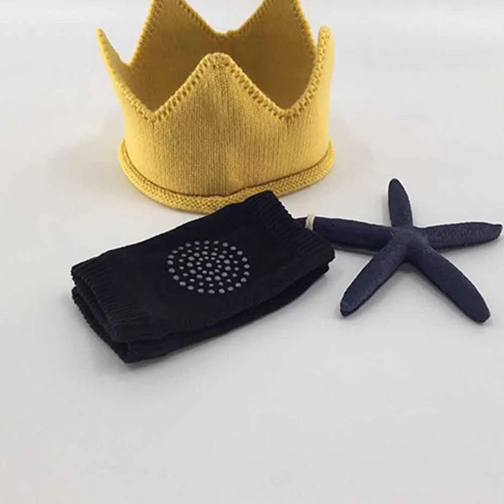 Наколенники эластичные для детей 0-3 лет мягкие хлопковые нескользящие защита