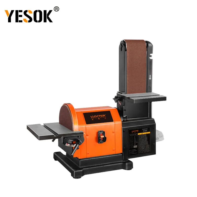 

YESOK BD4800 4*8 abrasive belt Sand Disc Machine Multifunction polisher Desktop Woodworking grinder Sanding machine polisher